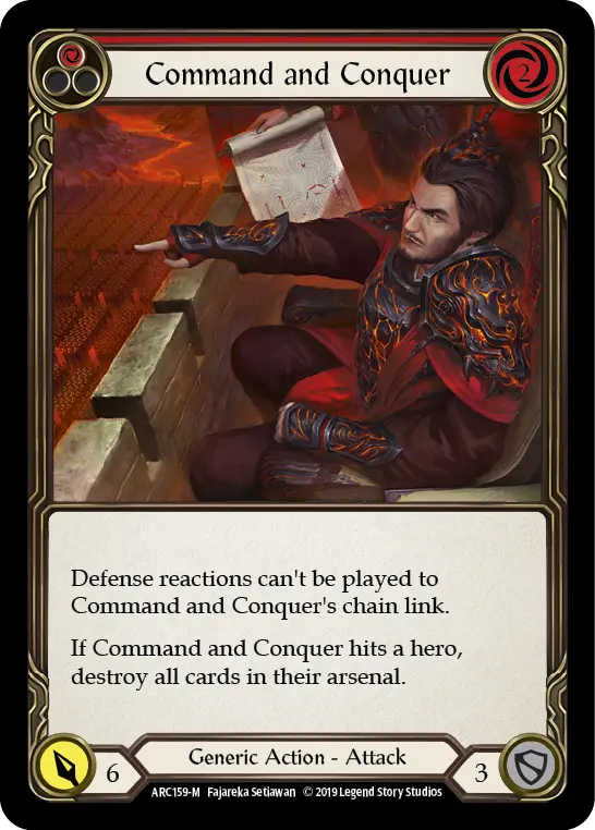 Command and Conquer RED ARC159 - Arcane Rising - Flesh and blood card