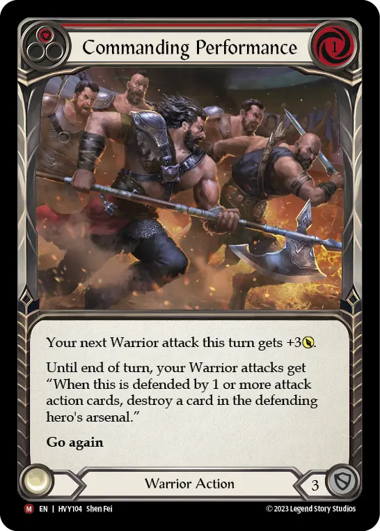 Commanding Performance RED HVY104 - Heavy Hitters - Flesh and blood card