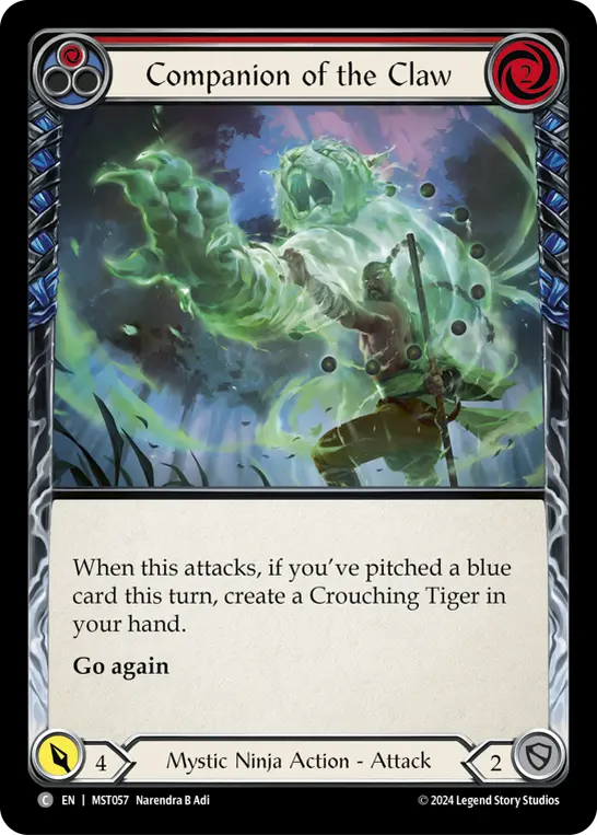 Companion of the Claw RED MST057 - Part the Mistveil - Flesh and blood card