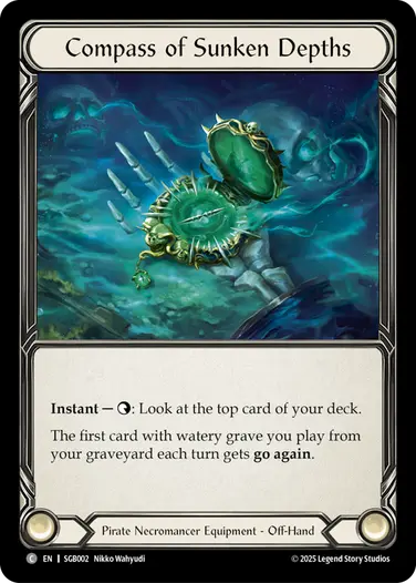 Compass of Sunken Depths SGB002 - Silver Age Chapter 3 - Gravy Bones - Flesh and blood card
