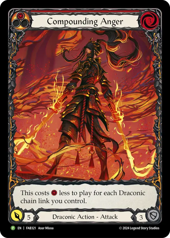 Compounding Anger RED FAB321-RF - Marketing - Collektr The Hunted - Flesh and blood card