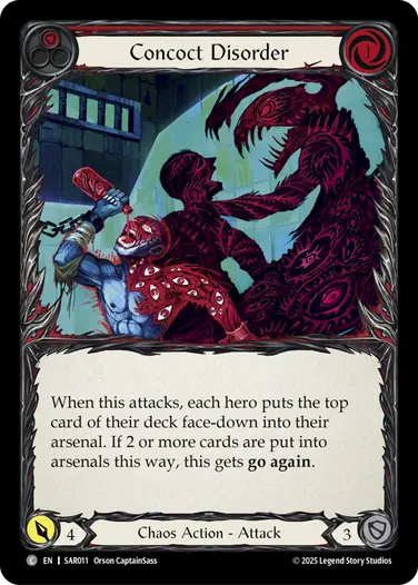 Concoct Disorder SAR011 - Silver Age Chapter 2 - Arakni, Web of Deceit - Flesh and blood card