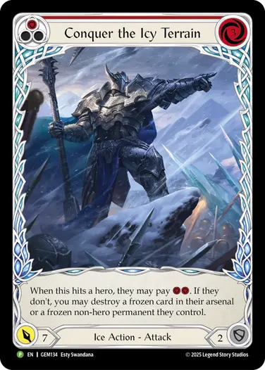 Conquer the Icy Terrain GEM134 - GEM - Pack 4 - Flesh and blood card