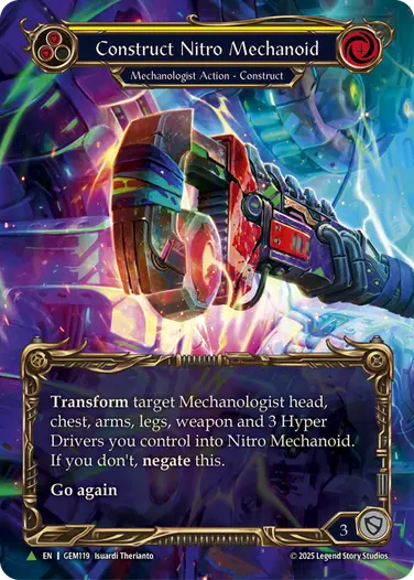 Construct Nitro Mechanoid // Nitro Mechanoid GEM119 - GEM - Pack 4 - Flesh and blood card