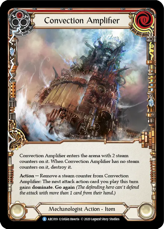 Convection Amplifier RED U-ARC019-RF - Arcane Rising - Unlimited - Flesh and blood card