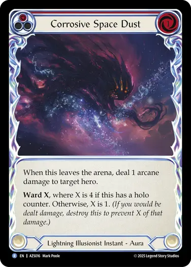 Corrosive Space Dust AZS016 - Armory Deck - Zyggy Starlight - Flesh and blood card