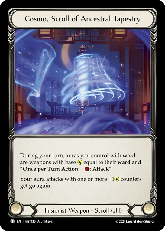 Cosmo, Scroll of Ancestral Tapestry L-MST130 - Pre-release - Part the Mistveil - Flesh and blood card