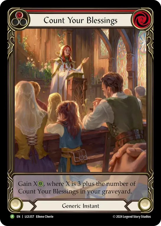Count Your Blessings RED LGS357-RF - Armory - Season 14 Holiday - Flesh and blood card