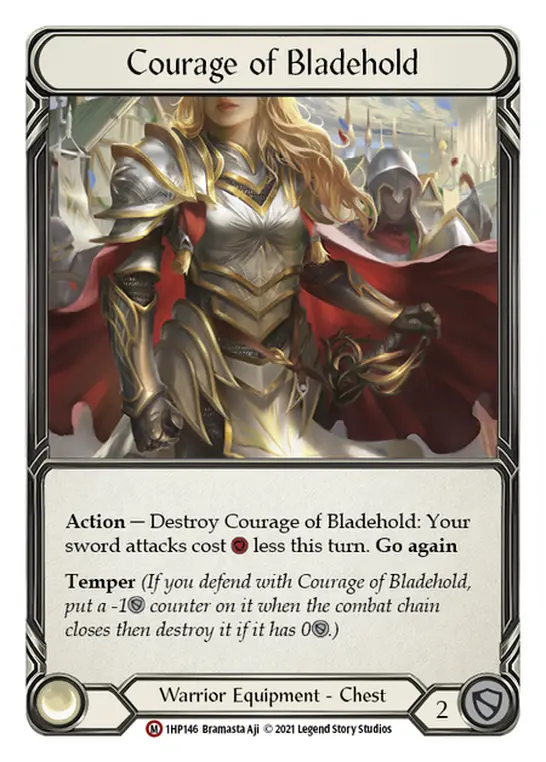 Courage of Bladehold 1HP146 - History Pack 1 - Flesh and blood card