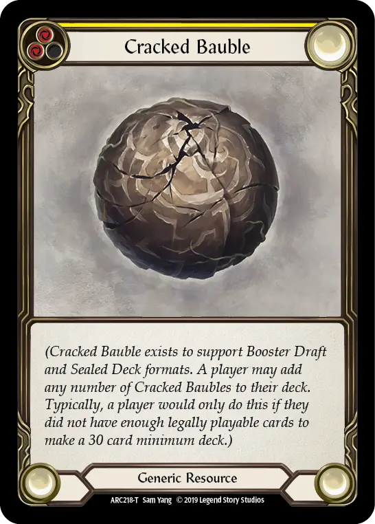 Cracked Bauble YELLOW ARC218 - Arcane Rising - Flesh and blood card