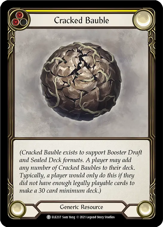 Cracked Bauble YELLOW ELE237 - Tales of Aria - Flesh and blood card