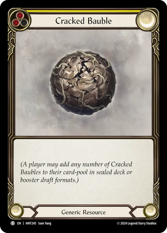 Cracked Bauble YELLOW HNT245 - The Hunted - Flesh and blood card