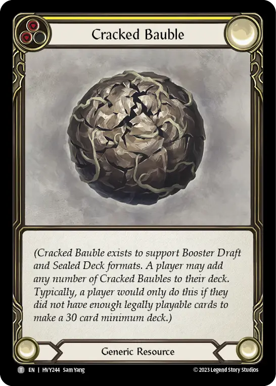 Cracked Bauble YELLOW HVY244 - Heavy Hitters - Flesh and blood card