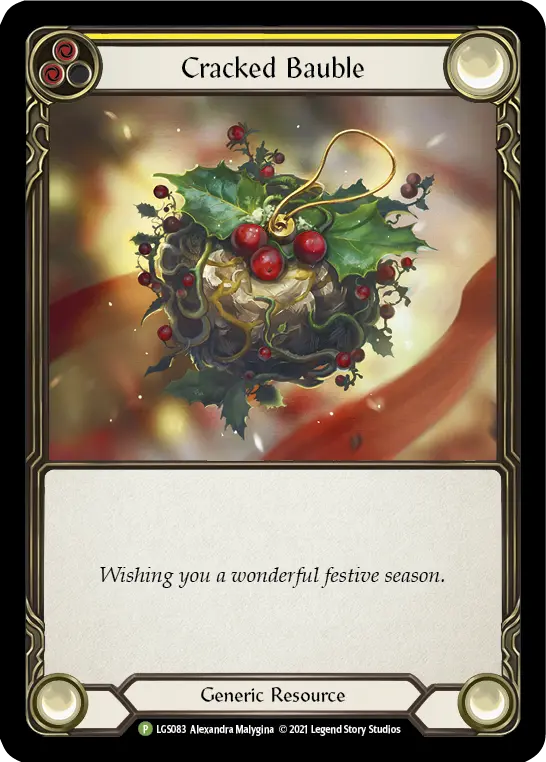 Cracked Bauble YELLOW LGS083-CF - Armory - Season 6 - Flesh and blood card