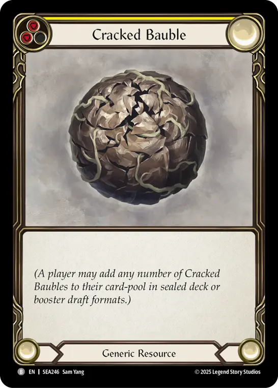 Cracked Bauble YELLOW SEA246 - High Seas - Flesh and blood card