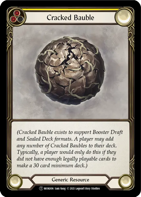 Cracked Bauble YELLOW U-MON306 - Monarch - Unlimited - Flesh and blood card