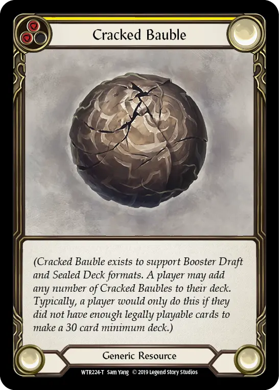 Cracked Bauble YELLOW WTR224 - Welcome to Rathe - Flesh and blood card