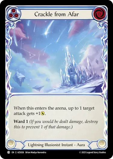 Crackle from Afar AZS026 - Armory Deck - Zyggy Starlight - Flesh and blood card