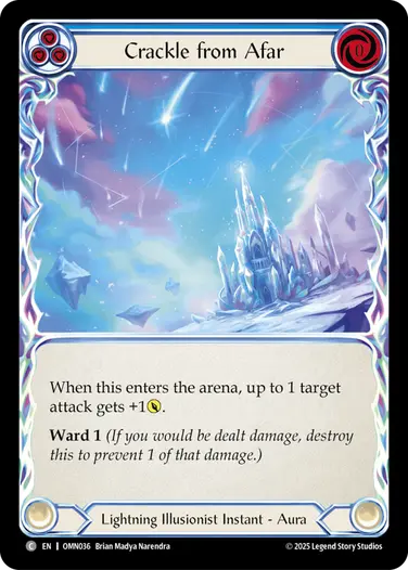 Crackle from Afar OMN036 - Omens of the Third Age - Flesh and blood card