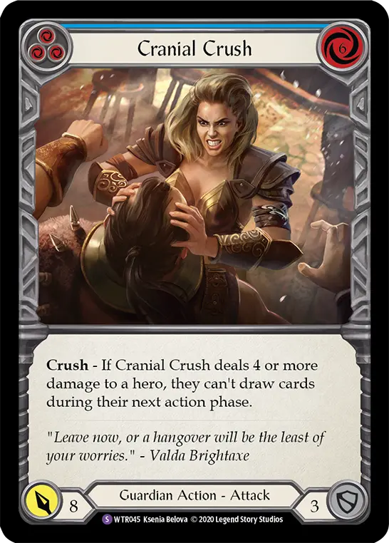 Cranial Crush BLUE R-WTR045 - Welcome to Rathe - Unlimited Revised - Flesh and blood card