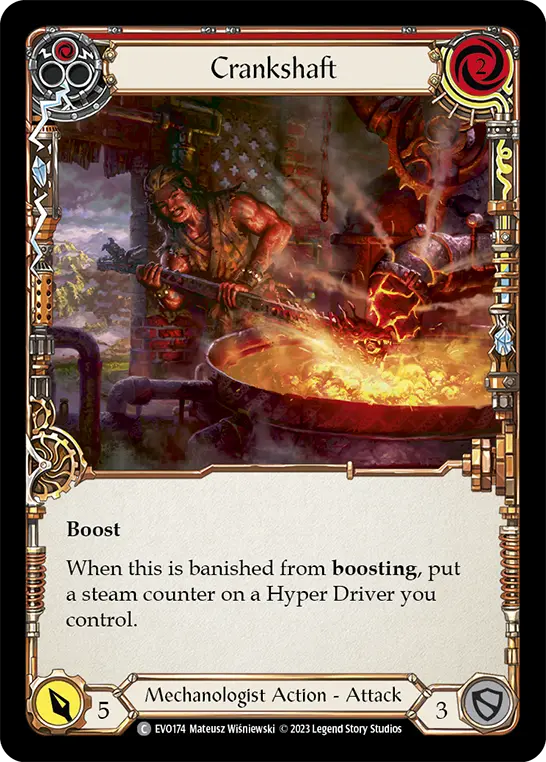 Crankshaft RED EVO174 - Bright Lights - Flesh and blood card