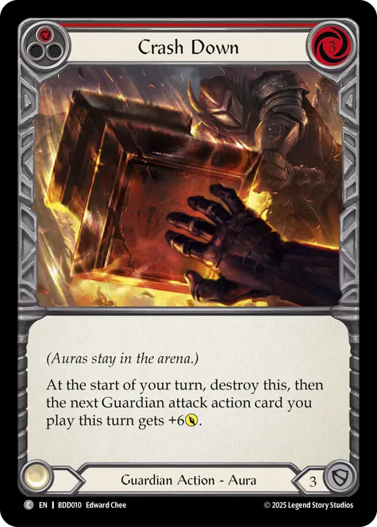 Crash Down RED BDD010 - Bravo Demo Deck - Flesh and blood card