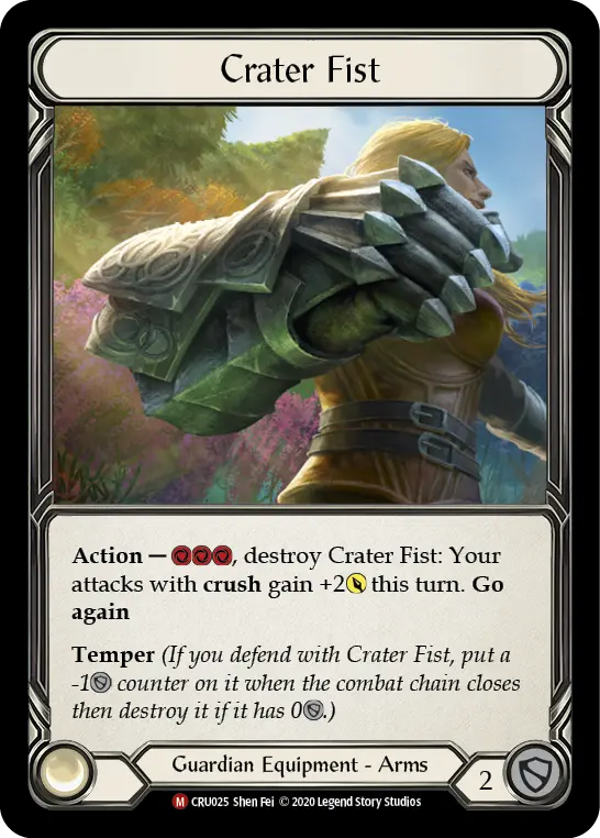 Crater Fist CRU025 - Crucible of War - Flesh and blood card