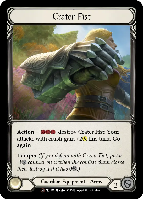 Crater Fist U-CRU025-RF - Crucible of War - Unlimited - Flesh and blood card