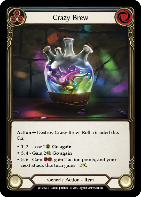 Crazy Brew BLUE WTR162-RF - Welcome to Rathe - Flesh and blood card