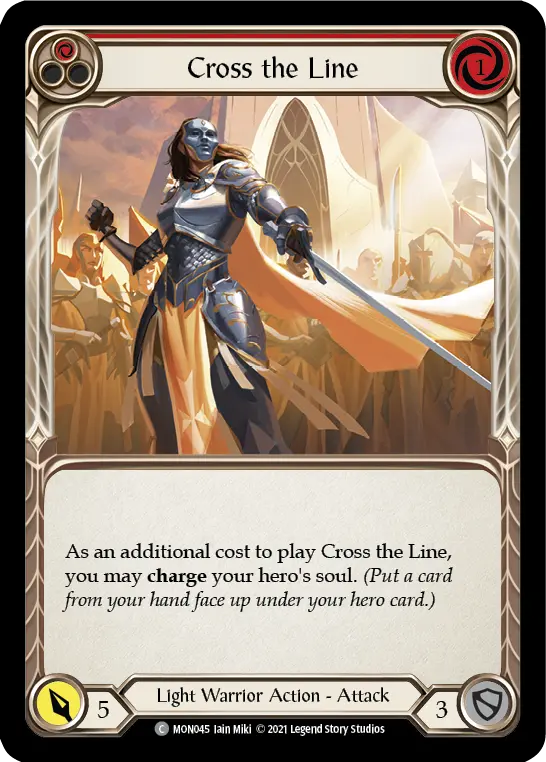 Cross the Line RED MON045 - Monarch - Flesh and blood card