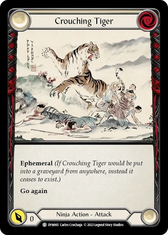 Crouching Tiger DYN065 - Dynasty - Flesh and blood card