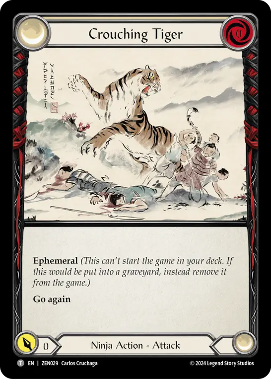 Crouching Tiger ZEN029 - Zen - Blitz Deck - Flesh and blood card