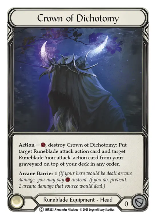 Crown of Dichotomy 1HP263 - History Pack 1 - Flesh and blood card