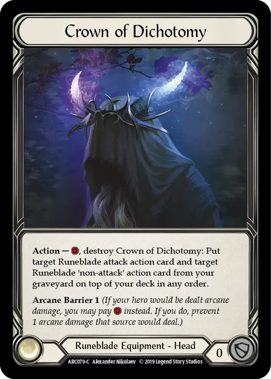 Crown of Dichotomy ARC079 - Arcane Rising - Flesh and blood card