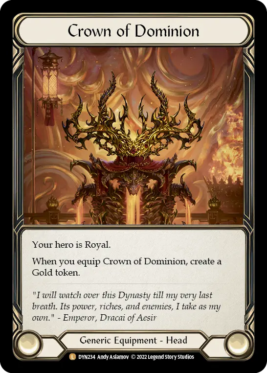Crown of Dominion DYN234-RF - Dynasty - Flesh and blood card