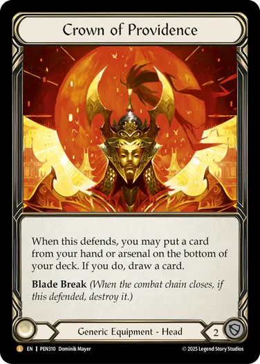 Crown of Providence PEN310 - Compendium of Rathe - Flesh and blood card