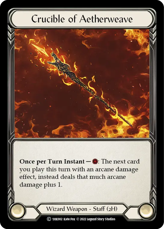 Crucible of Aetherweave 1HK002 - Kano - Blitz Deck - Flesh and blood card
