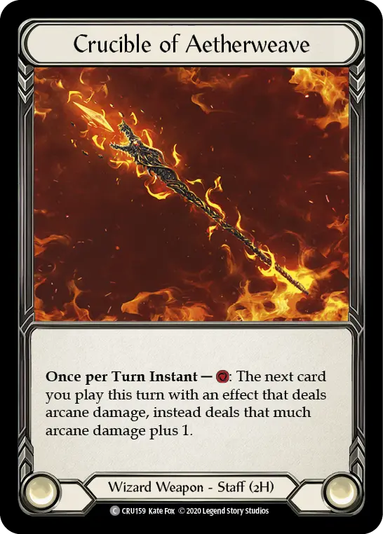 Crucible of Aetherweave CRU159 - Crucible of War - Flesh and blood card
