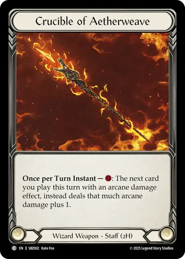 Crucible of Aetherweave SBZ002 - Silver Age Chapter 3 - Blaze, Firemind - Flesh and blood card