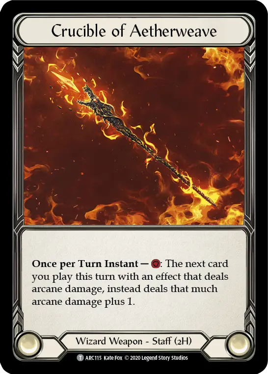 Crucible of Aetherweave U-ARC115 - Arcane Rising - Unlimited - Flesh and blood card