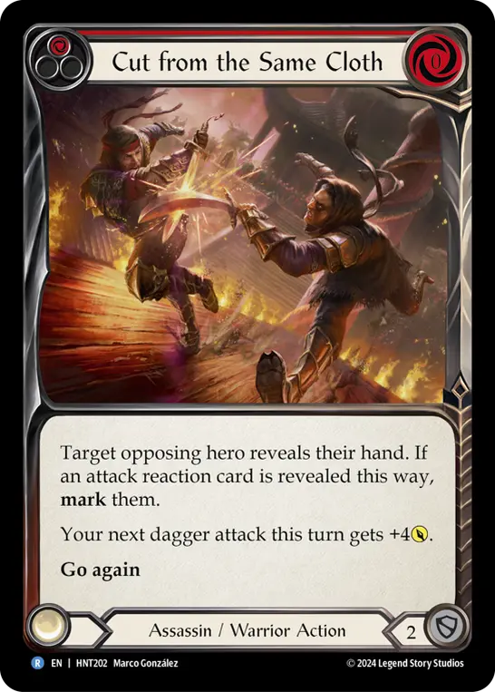 Cut from the Same Cloth RED HNT202 - The Hunted - Flesh and blood card