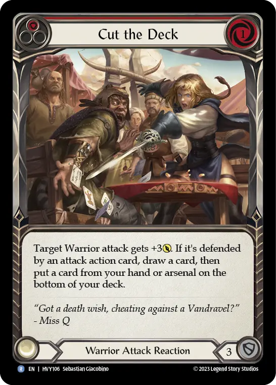 Cut the Deck RED HVY106 - Heavy Hitters - Flesh and blood card