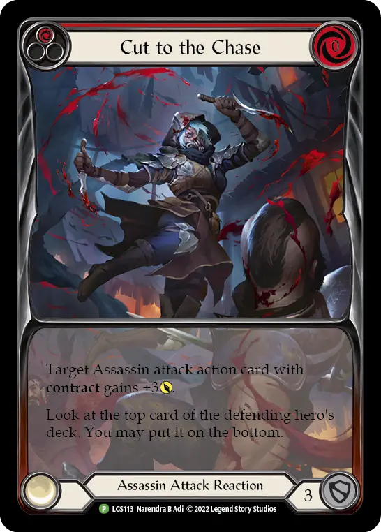 Cut to the Chase RED LGS113-RF - Armory - Season 8 - Flesh and blood card