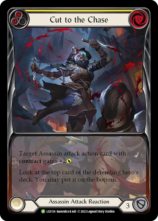 Cut to the Chase YELLOW LGS114-RF - Armory - Season 8 - Flesh and blood card