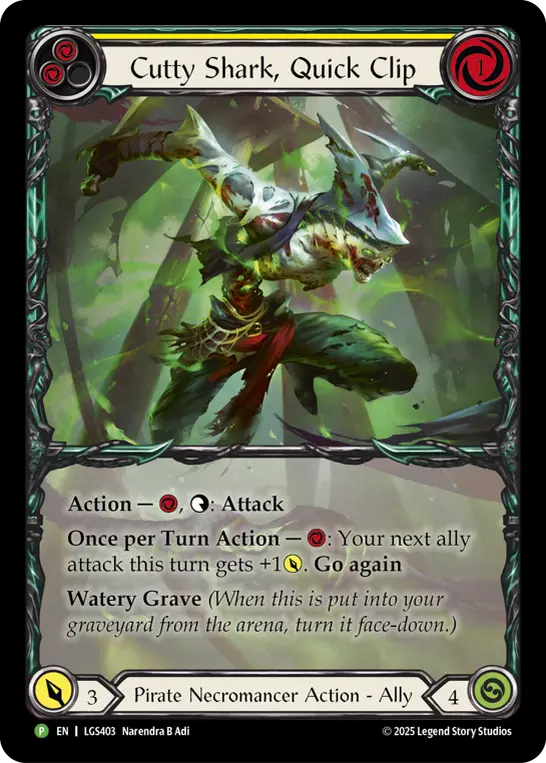 Cutty Shark, Quick Clip YELLOW LGS403-RF - World Premiere - High Seas - Flesh and blood card