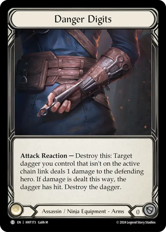Danger Digits HNT173 - The Hunted - Flesh and blood card