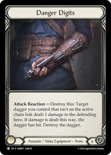 Danger Digits SAR007 - Silver Age Chapter 2 - Arakni, Web of Deceit - Flesh and blood card