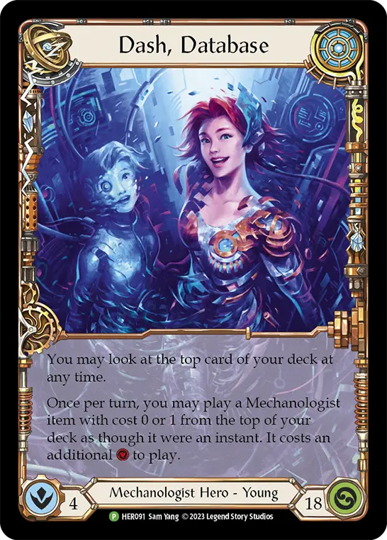 Dash, Database HER091-CF - Calling - Bright Lights - Flesh and blood card