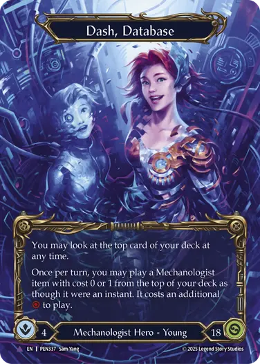 Dash, Database PEN337-MV - Compendium of Rathe - Flesh and blood card