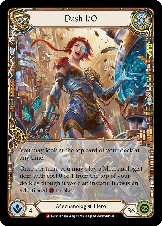 Dash I/O EVO001 - Bright Lights - Flesh and blood card